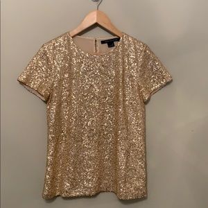 French connection sequin top